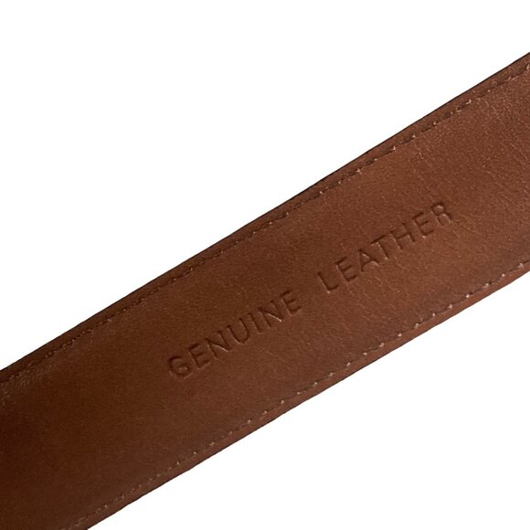 Ralph Lauren Black Leather Belt with Gold Buckle - Picture 6 of 10